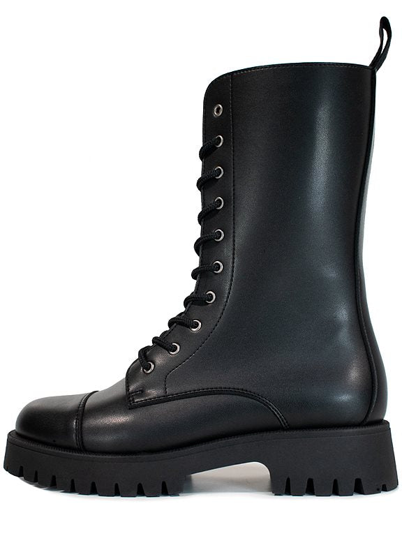 Boots Women Track Sole 10 Eye Black