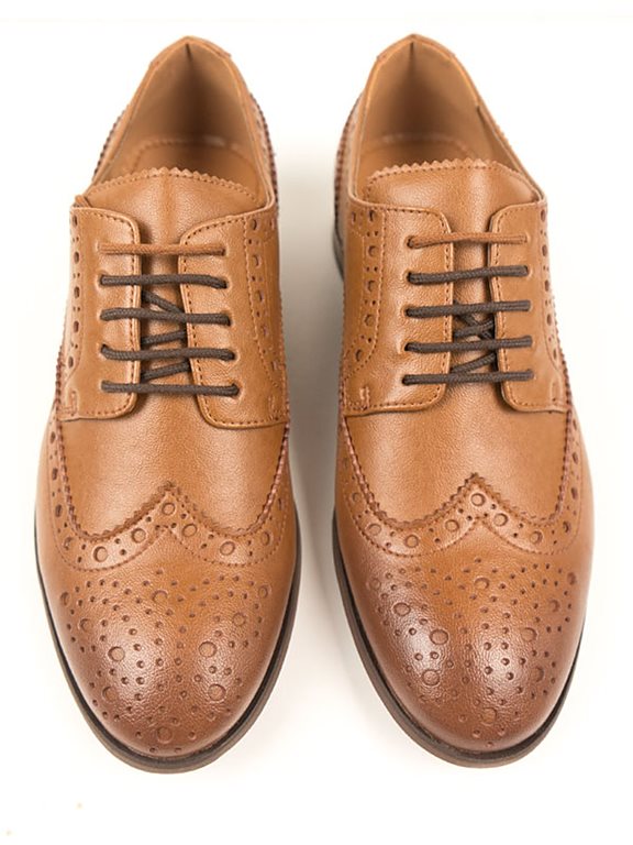 Brogue Oxfords City Wingtip Light Brown