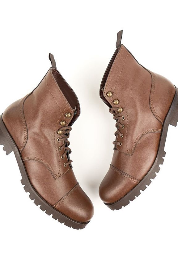 Work Shoes Chestnut Brown