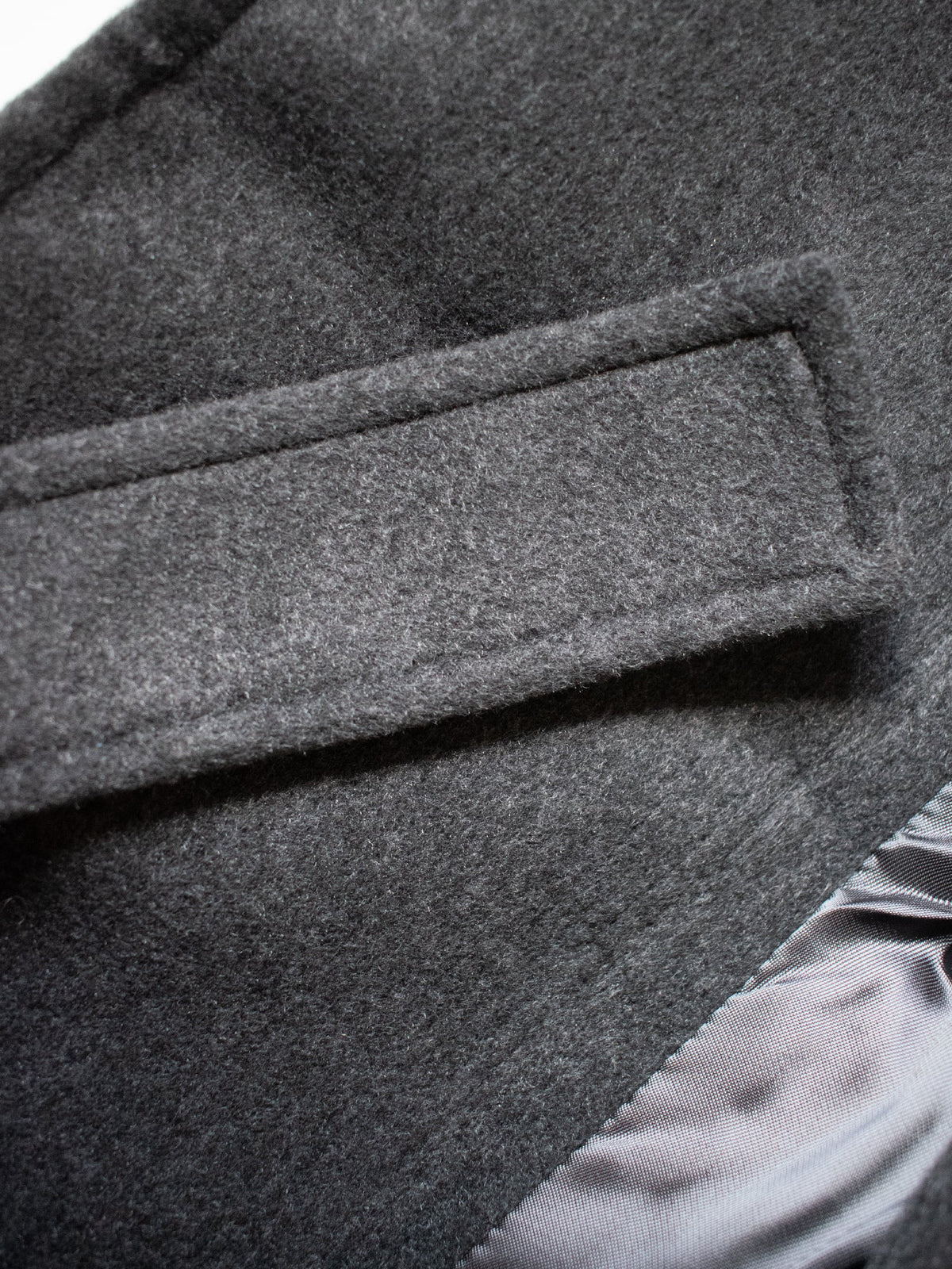  Vegan Wool Long Wrap Coat