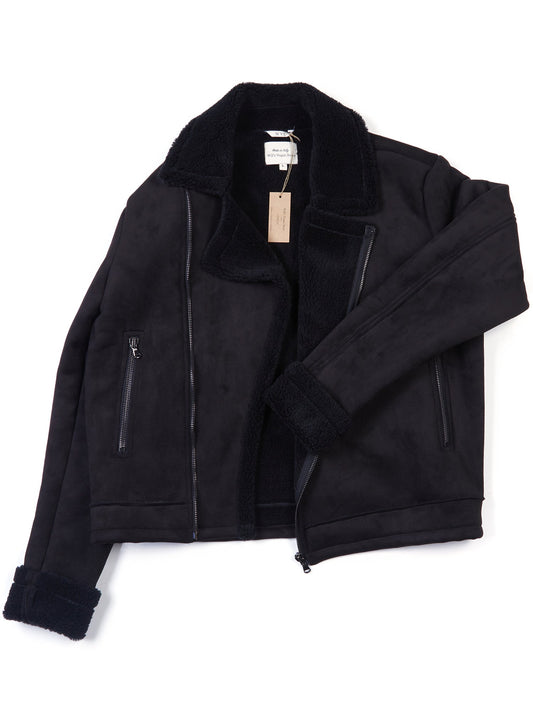  Recycled Vegan Shearling Aviator