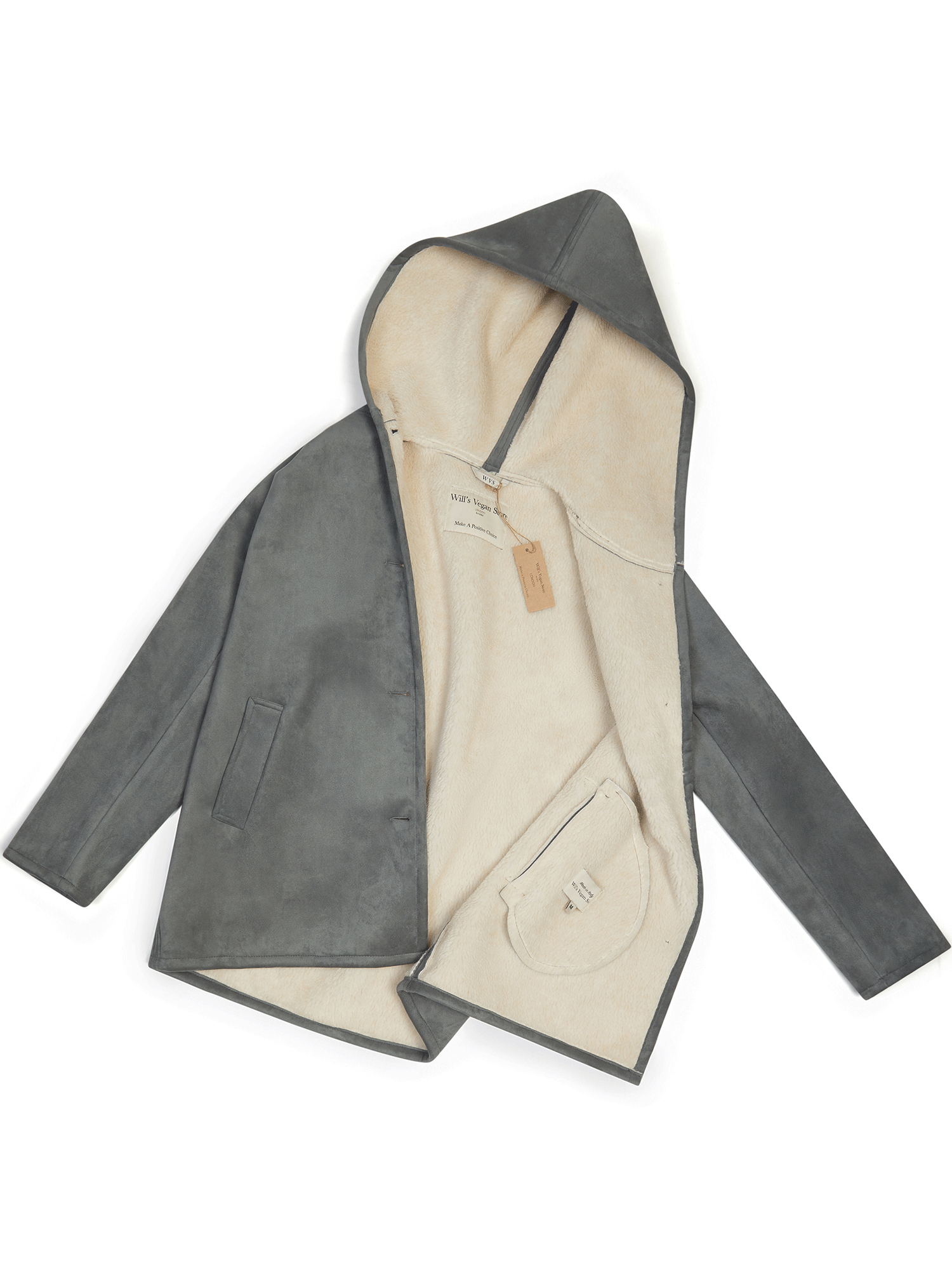  Recycled Vegan Shearling Coat