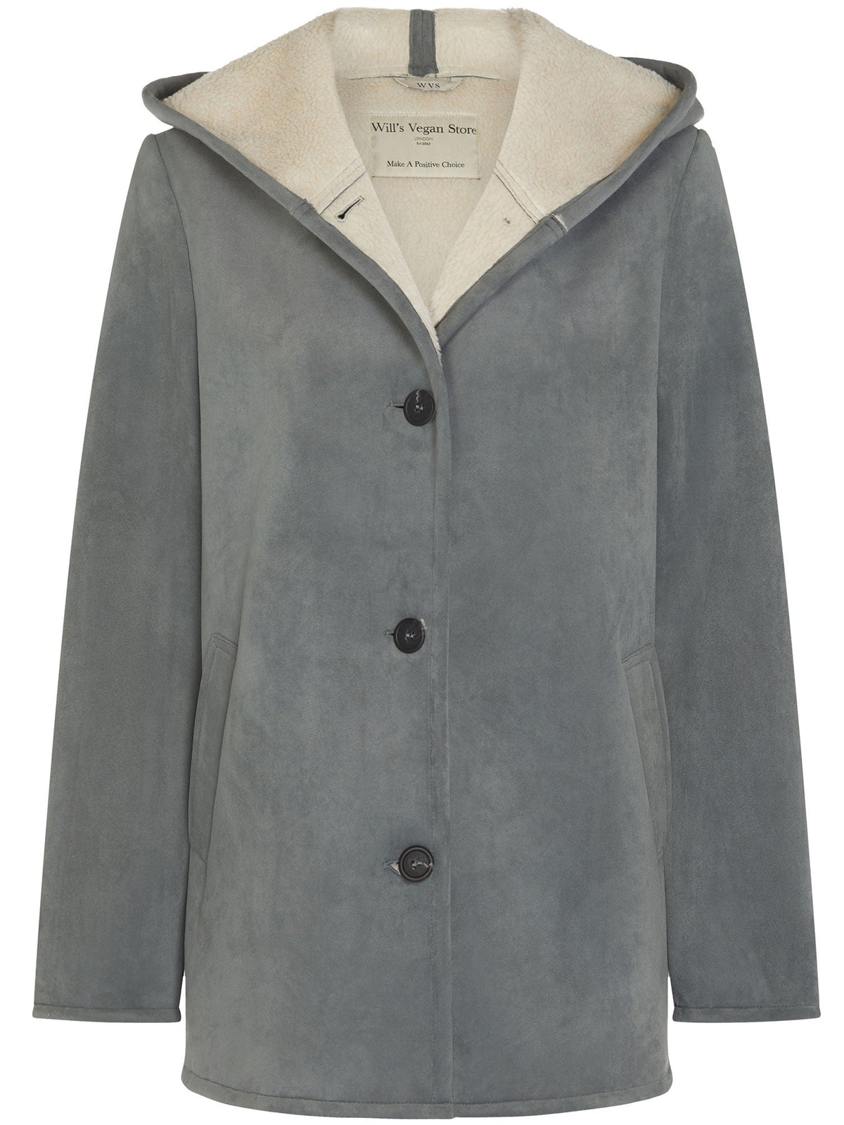  Recycled Vegan Shearling Coat