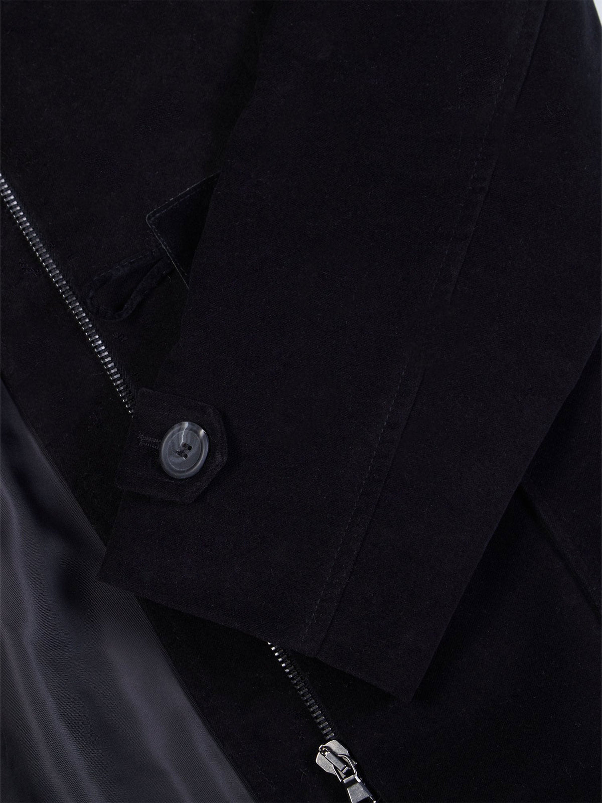  Vegan Wool Duffle Coat With Recycled Vegan Shearling