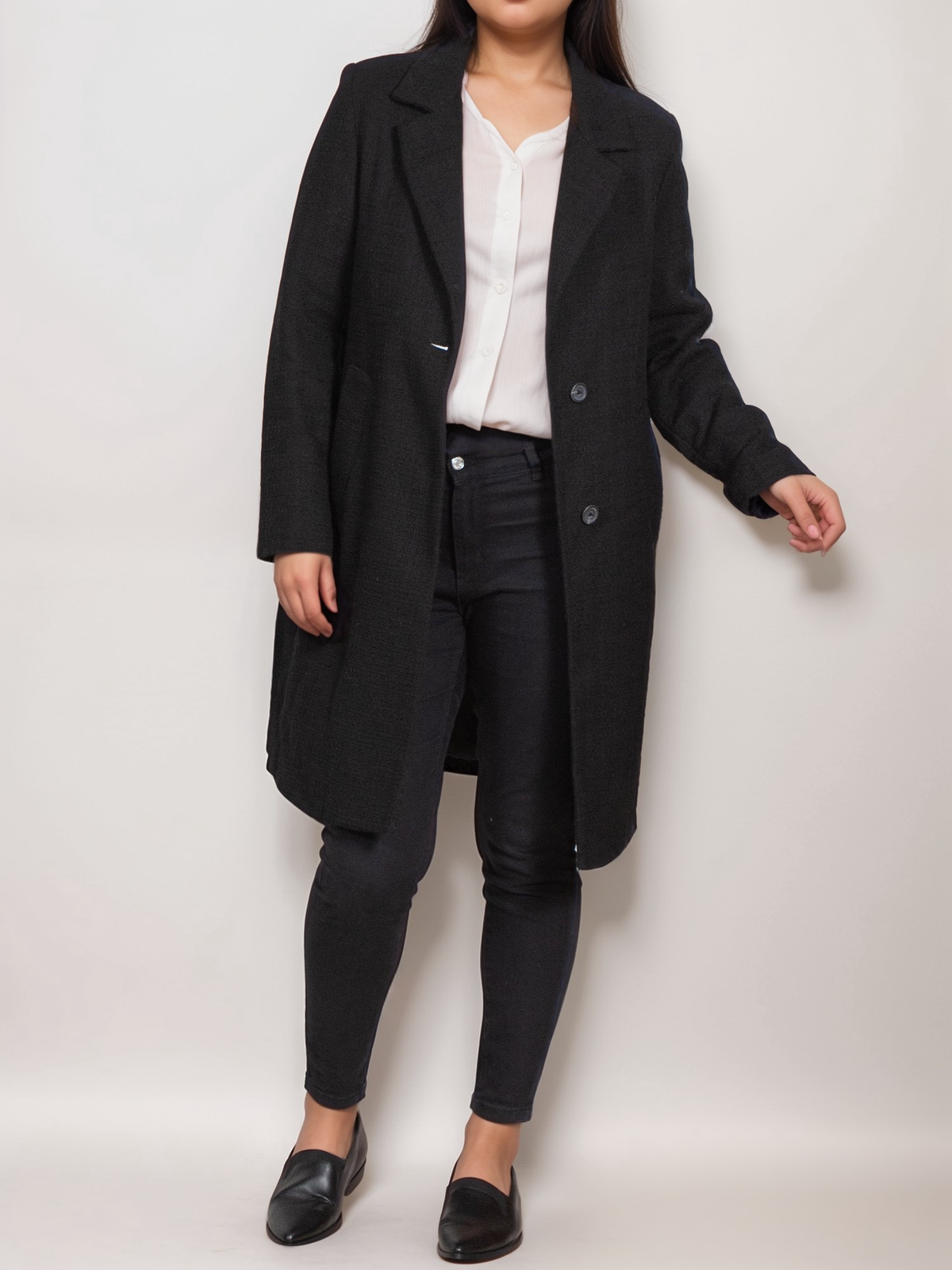  Structured Vegan Wool Coat