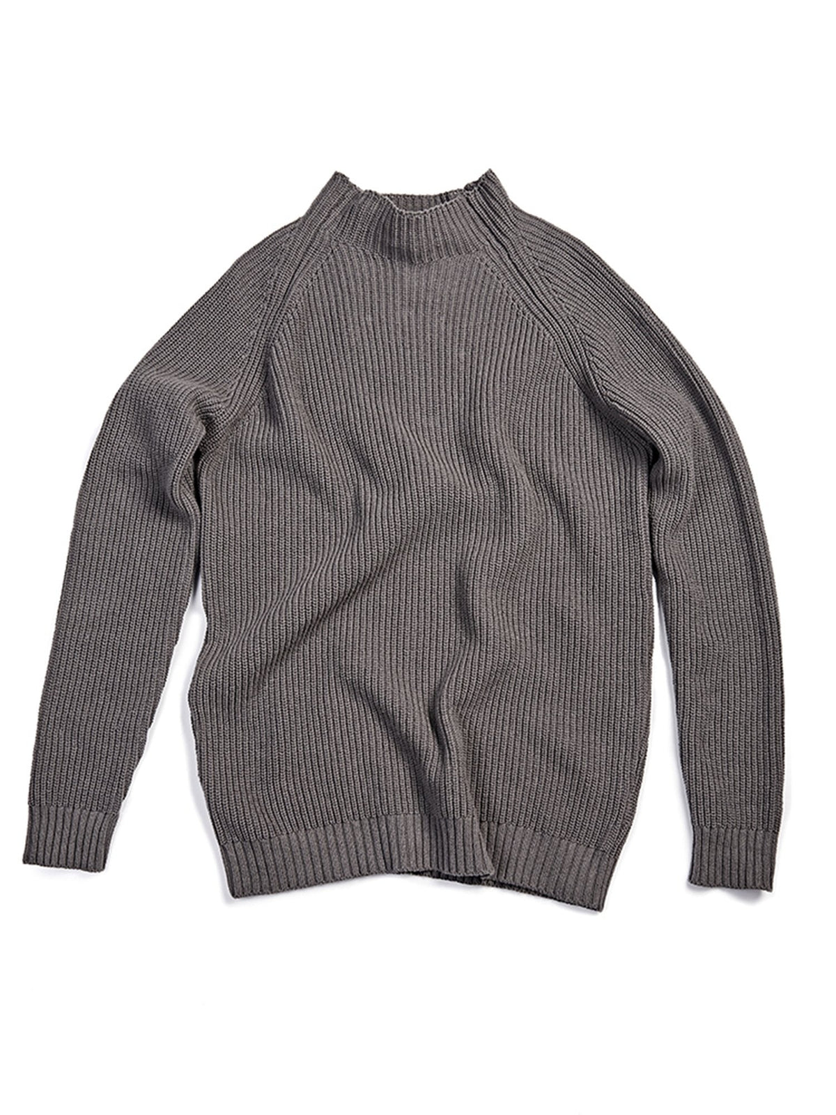 Recycled Slouch Knit Mockneck