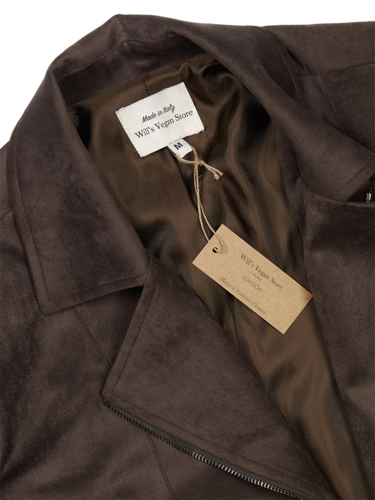  Vegan Suede Biker Jacket