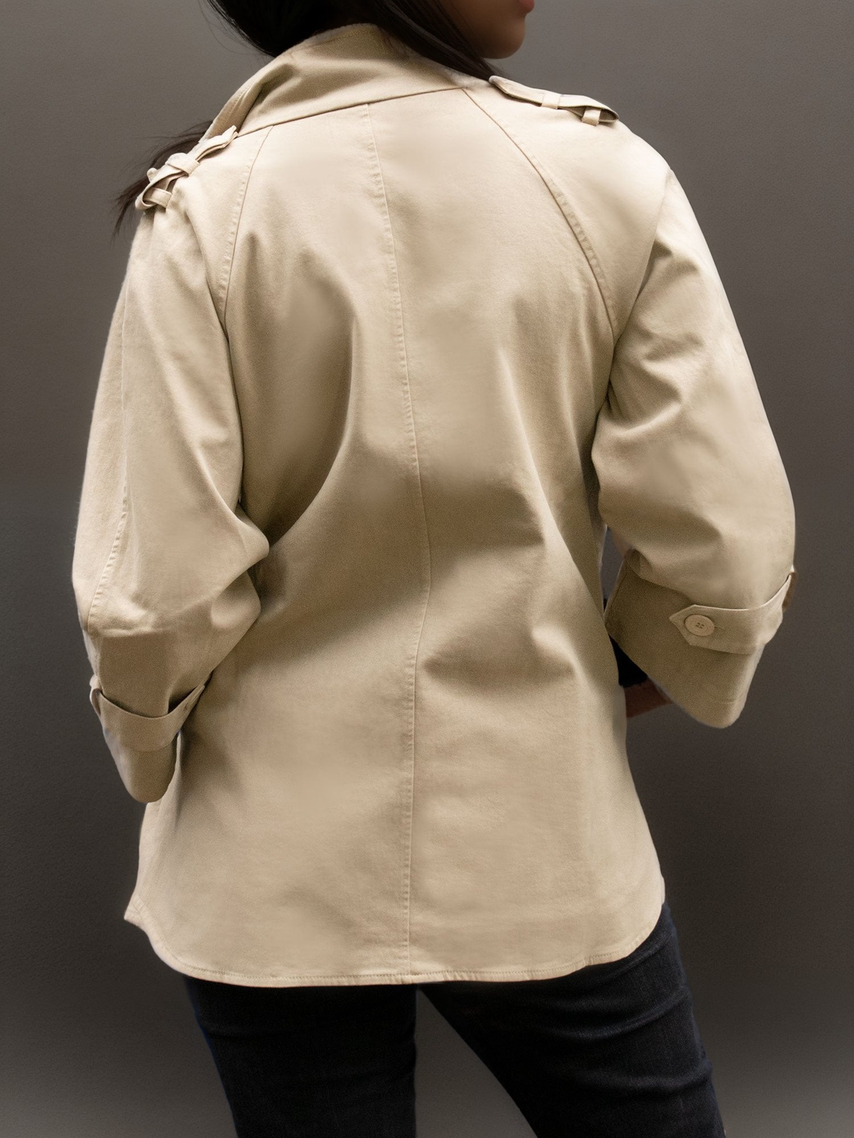 Cotton-Gaberdine Trench Coat