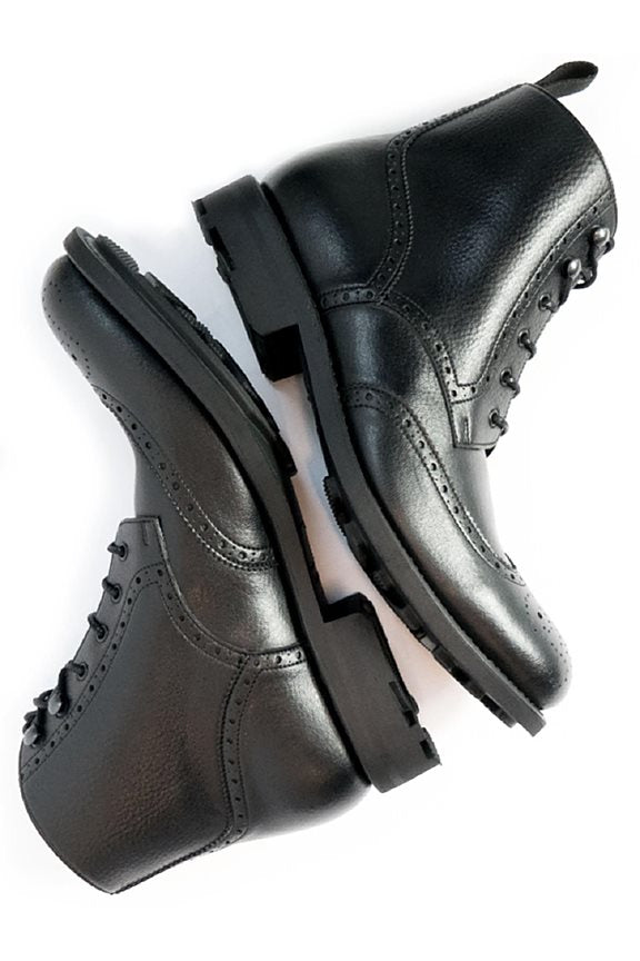 Brogue Boots Goodyear Welt Black