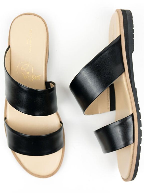  Sandals Two Straps Black
