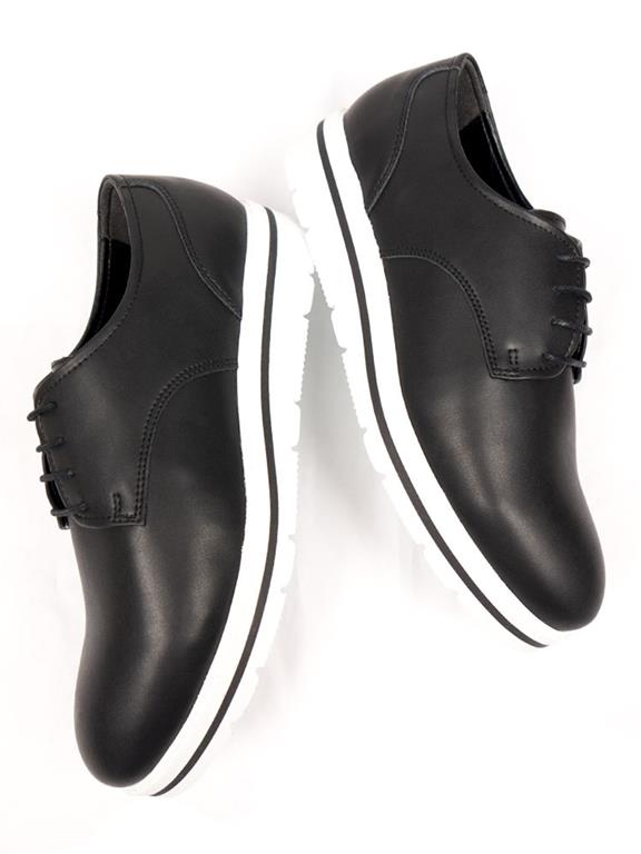  Laceups Flatform Black