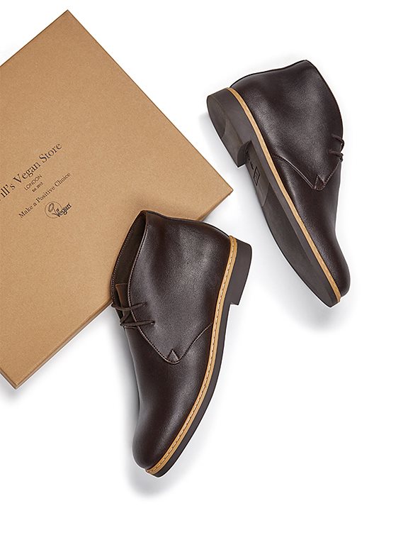  Desert Boots Signature Vegan Leather Dark Brown