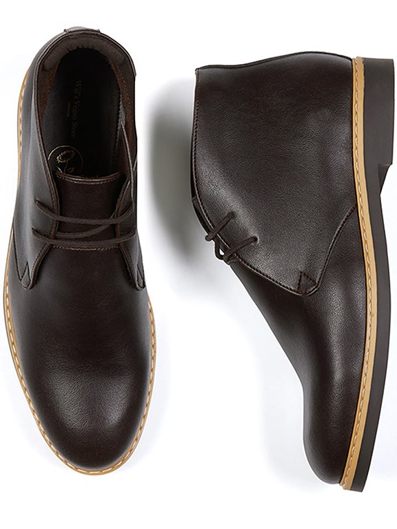  Desert Boots Signature Vegan Leather Dark Brown