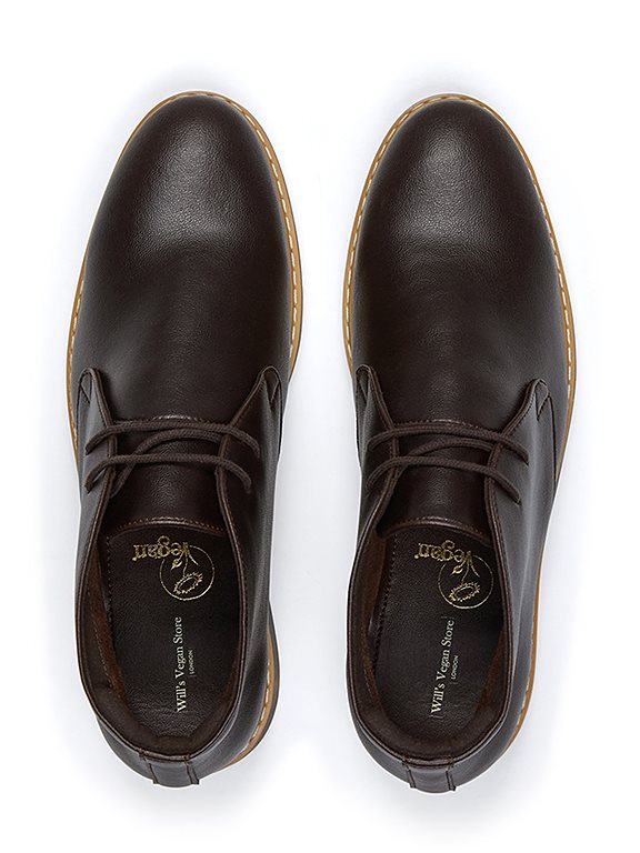  Desert Boots Signature Vegan Leather Dark Brown