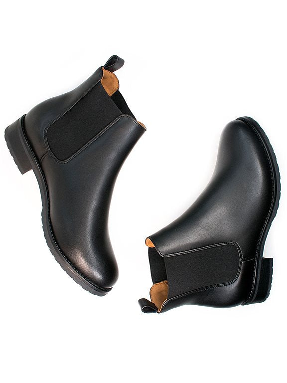  Luxe Smart Chelsea Boots Black