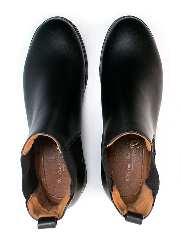  Luxe Deep Tread Chelsea Boots Black