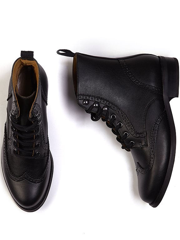  Brogue Boots Black