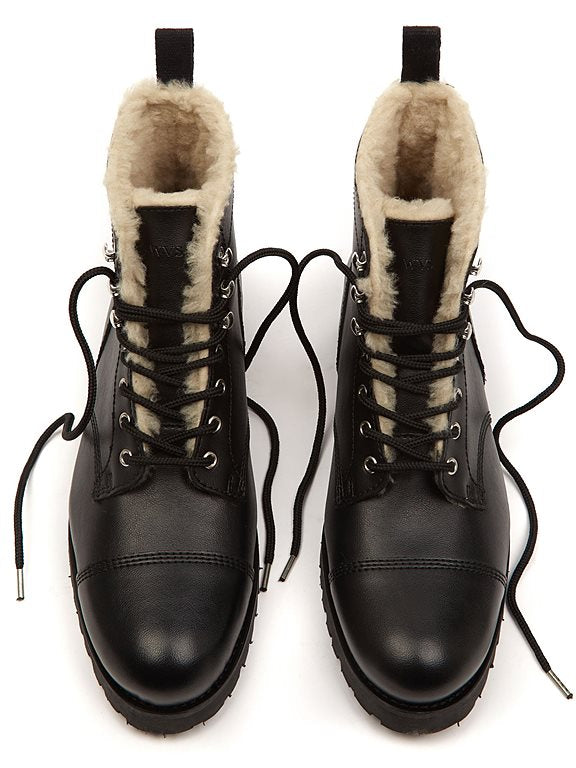  Men's Insulated Work Boots Black