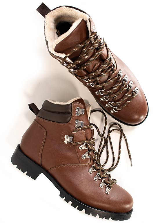  Hiking Boots Men Wvsport Insulated Waterproof Alpine Trail Chestnut Brown