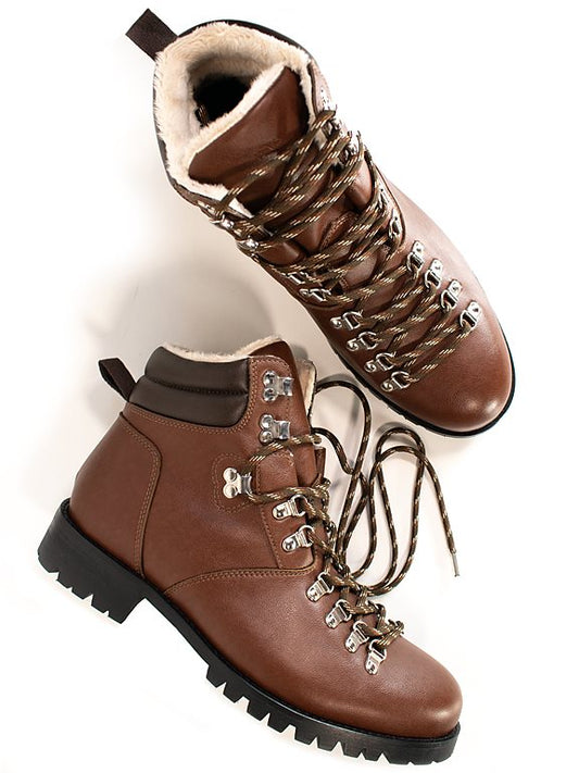  Hiking Boots Men Wvsport Insulated Waterproof Alpine Trail Chestnut Brown