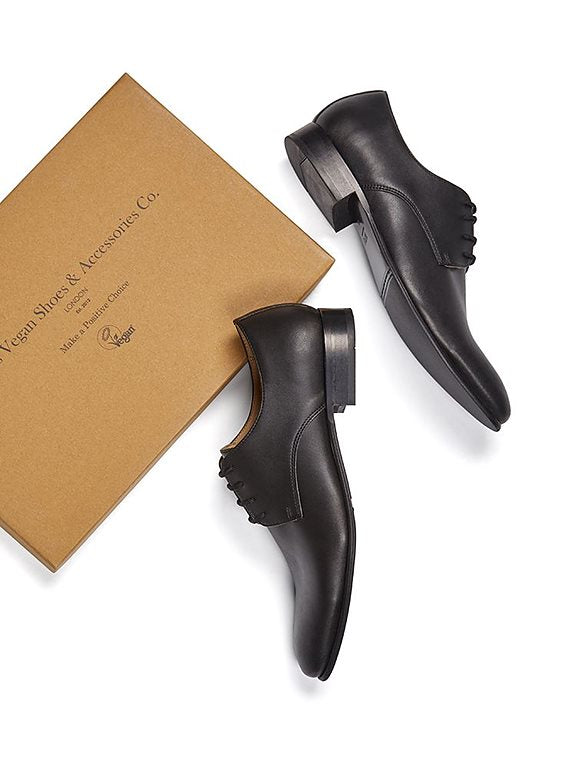  Lace-Up Smart Shoes Slim Soles Black