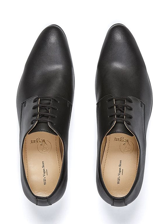  Lace-Up Smart Shoes Slim Soles Black
