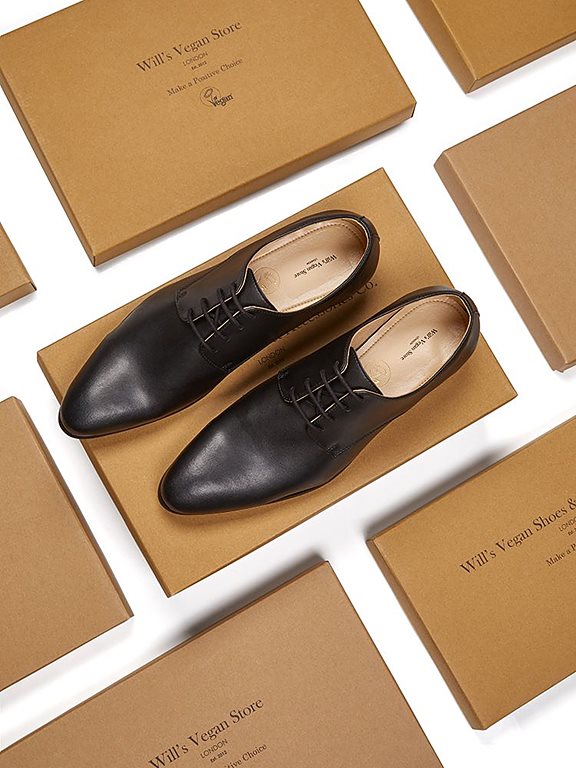  Lace-Up Smart Shoes Slim Soles Black