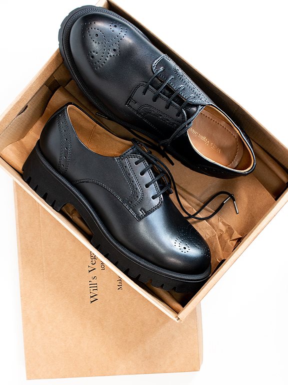  Brogues Track Sole Black