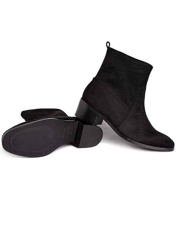  Boots Slip-On Black