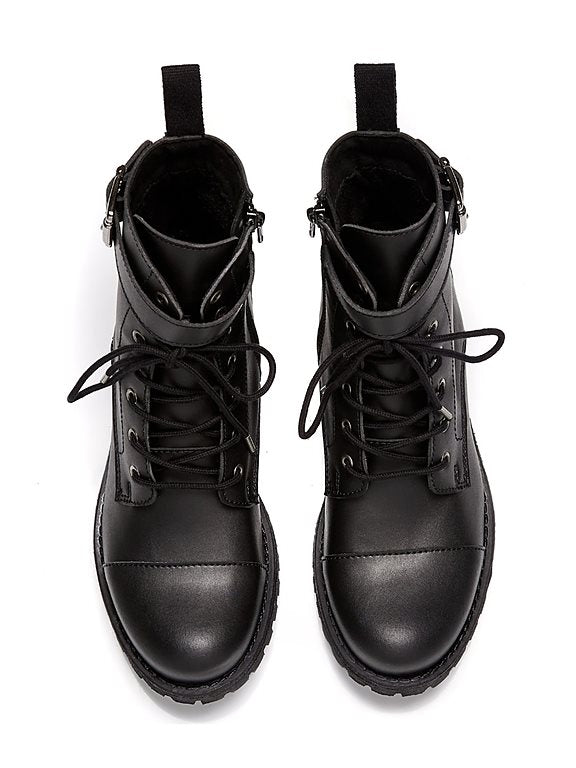  Buckled Work Boots Black