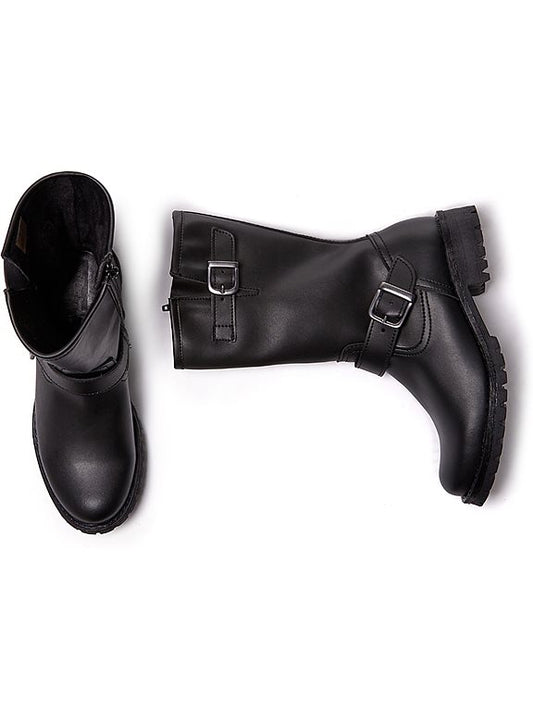  Motor Boots Mid-Length Black
