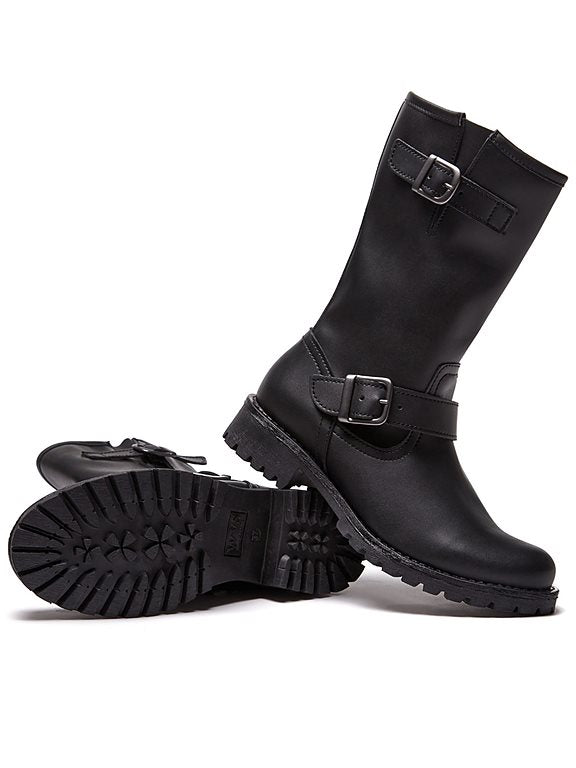  Motor Boots Mid-Length Black