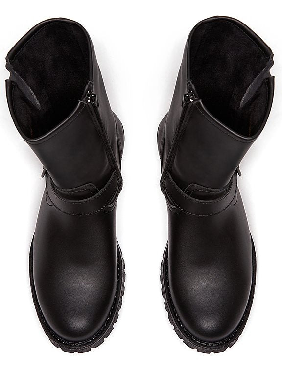  Motor Boots Mid-Length Black