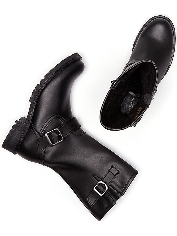  Motor Boots Mid-Length Black