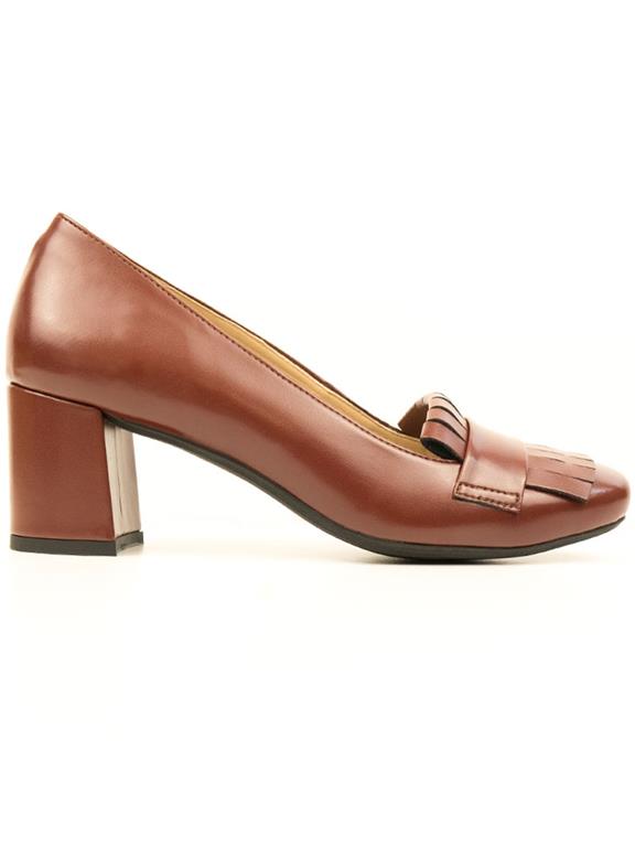  Block Heels Kilted Brown
