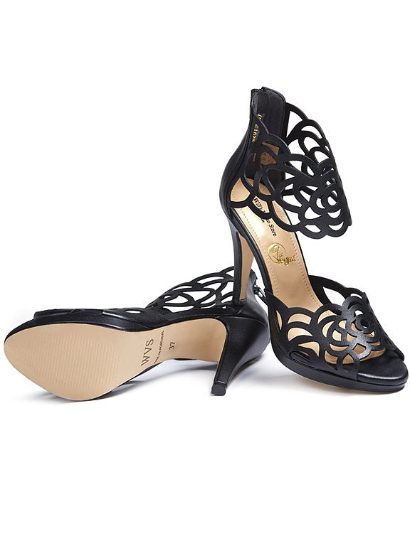  Heels Cut Outs Black