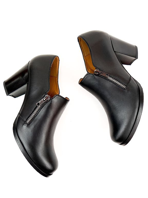  Heels Zip Black