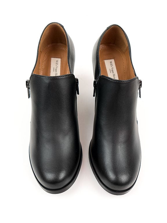  Heels Zip Black