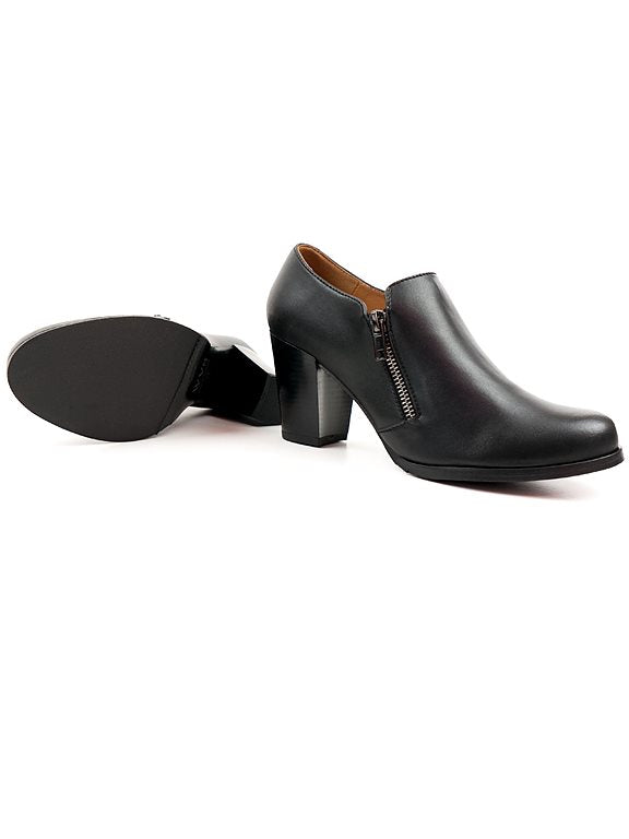  Heels Zip Black