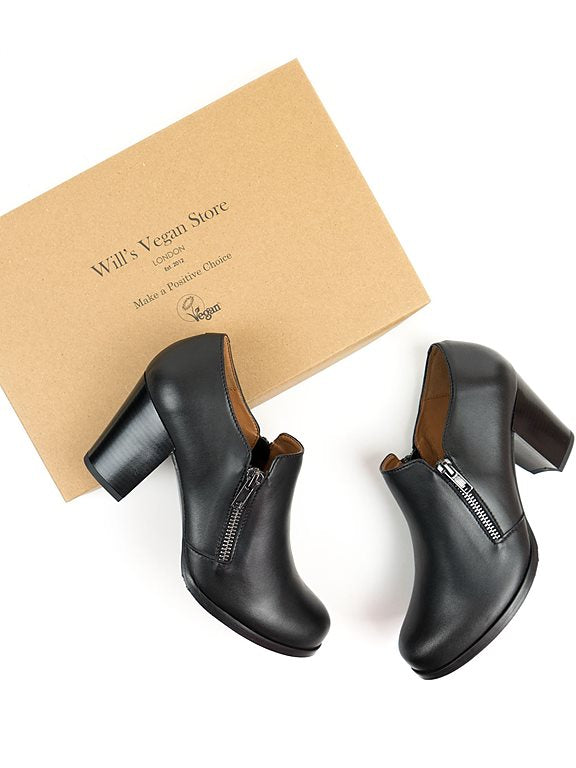  Heels Zip Black