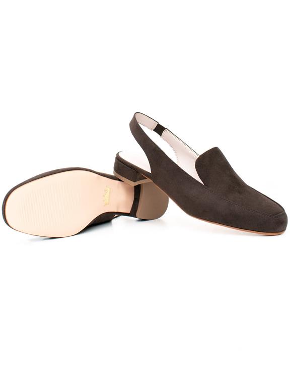  Loafers Slingback Dark Brown
