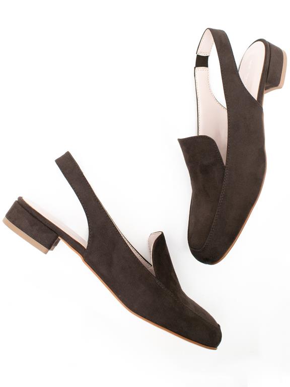  Loafers Slingback Dark Brown
