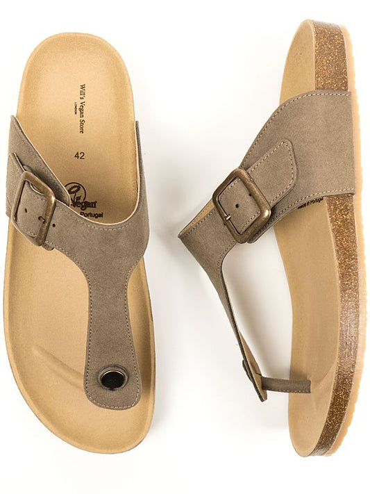  Slippers Toe Peg Beige