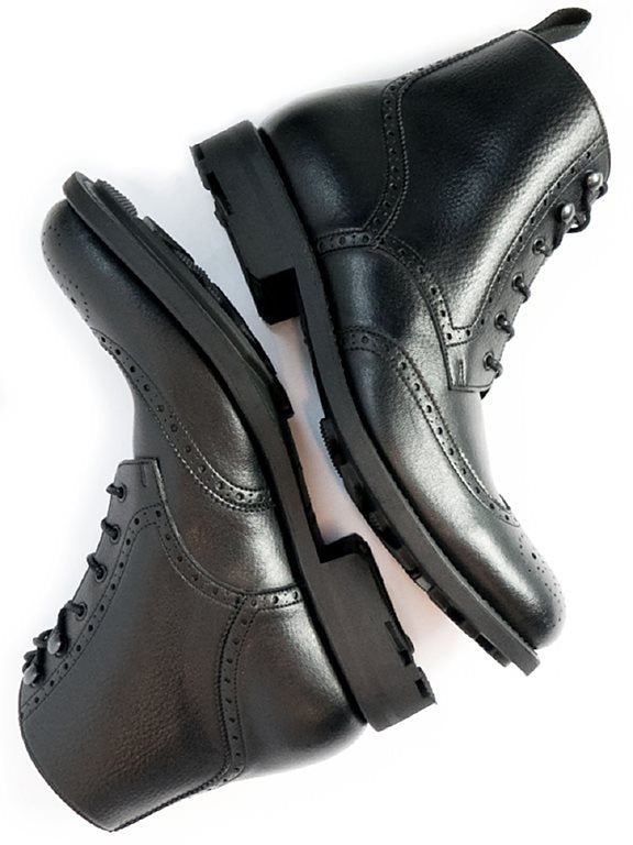  Brogue Boots Goodyear Welt Black