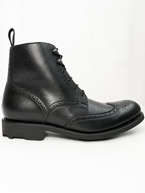  Brogue Boots Goodyear Welt Black