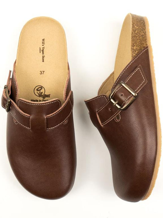  Clog Sandals Footbed Dark Brown