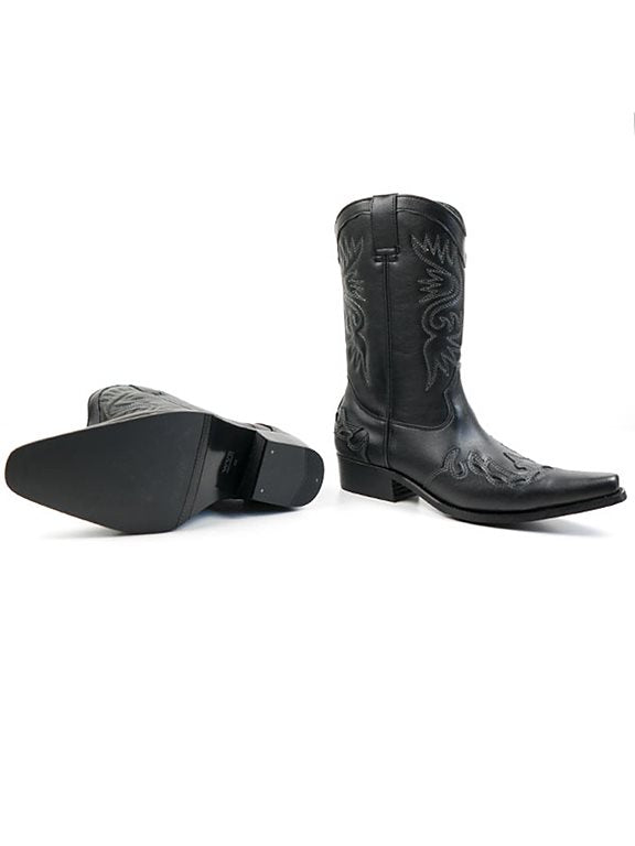  Western Boots Black