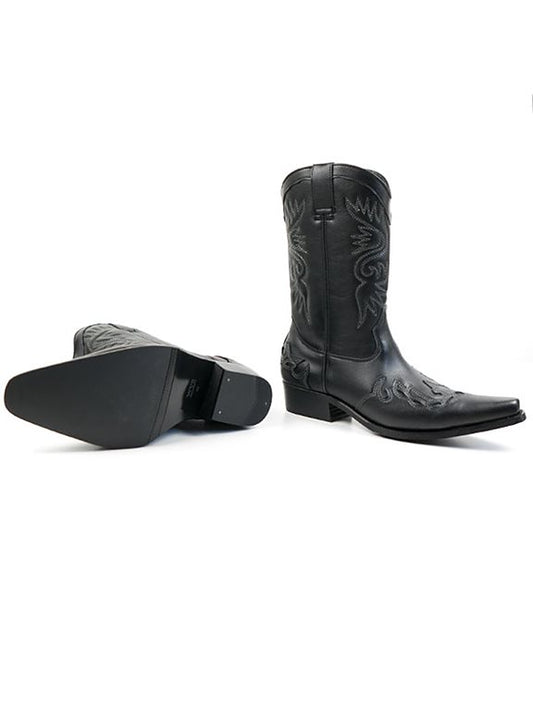  Western Boots Black
