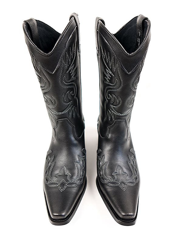  Western Boots Black