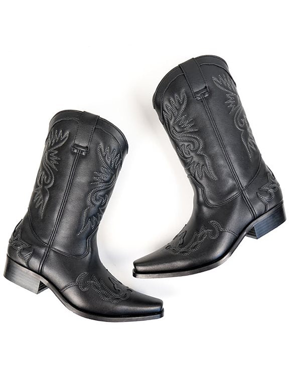  Western Boots Black
